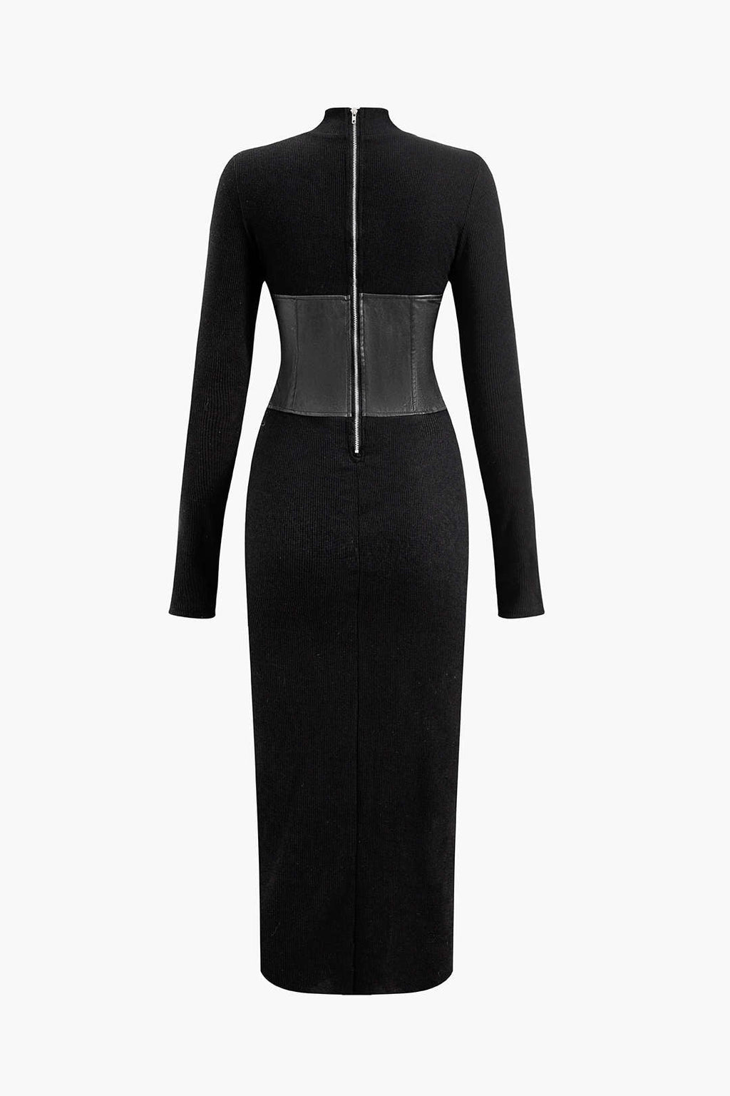 Strapazierfähiges Midikleid aus Kunstleder