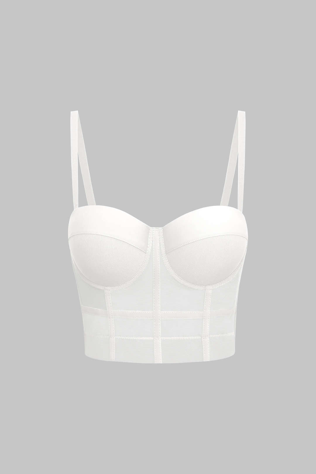 Natiné — Siatkowy Bustier z Fiszbiny