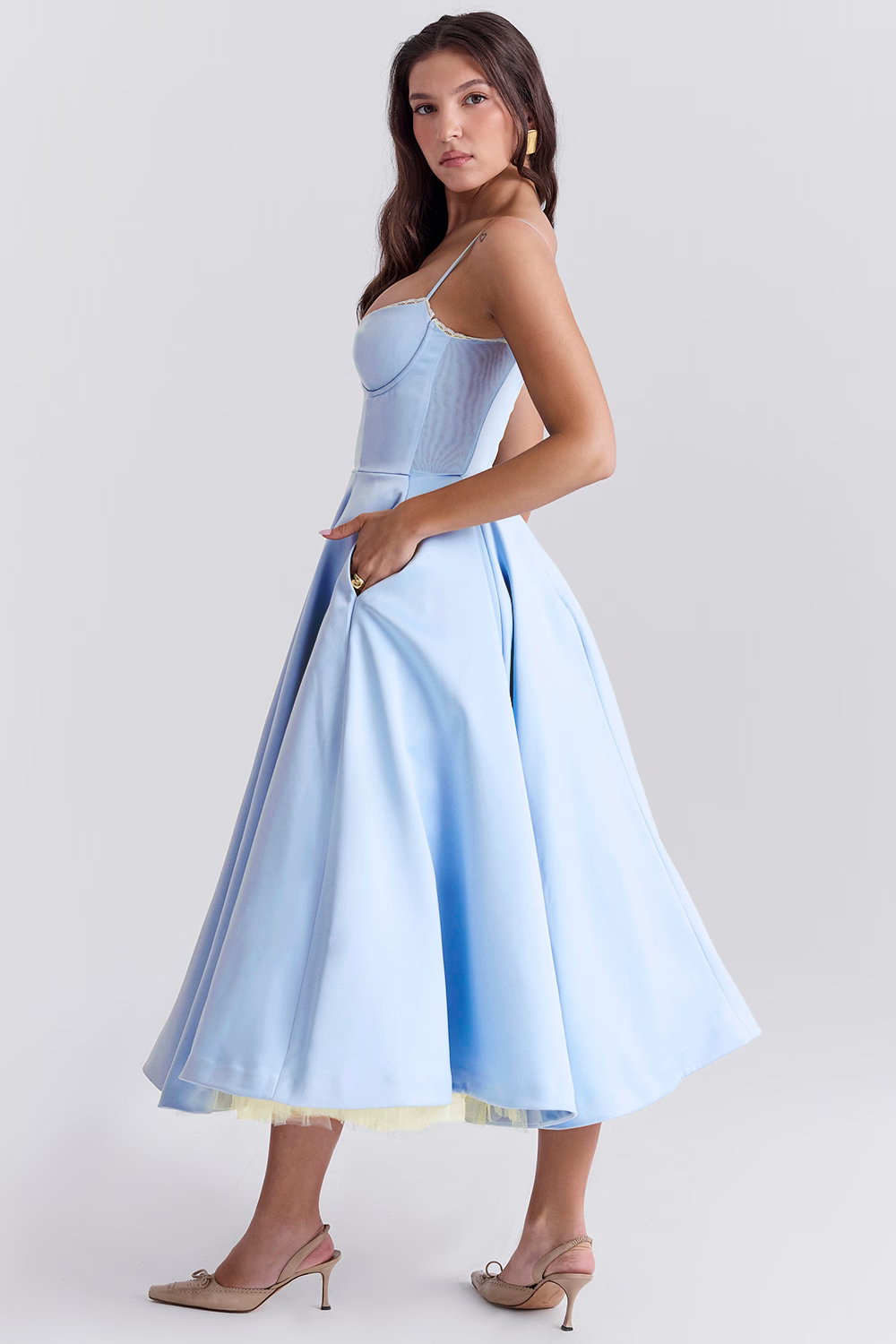Alina™ | Midi Dress with Corset