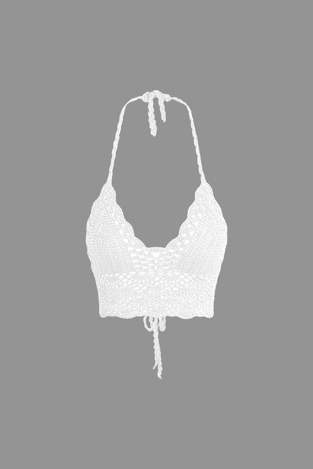 Natiné - Zestaw: Szydełkowy Top Halter i Mini Spódnica