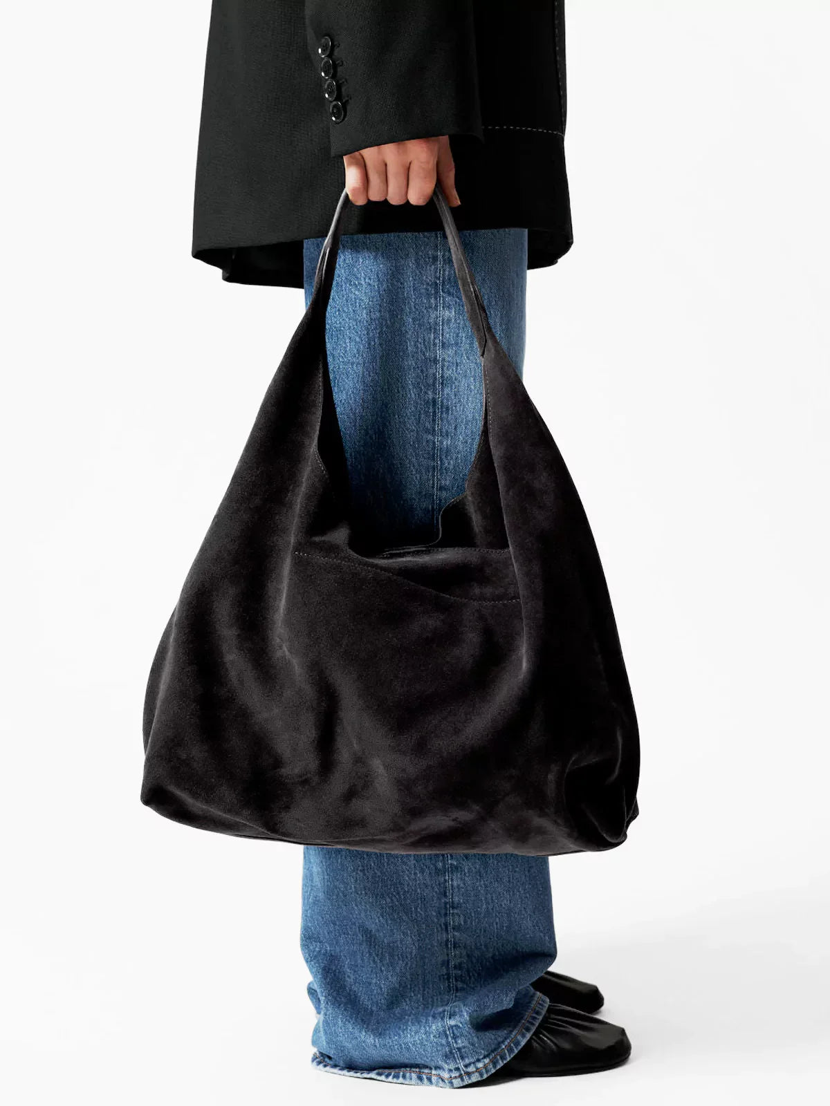 Matowa Luksusowa Suede Torebka