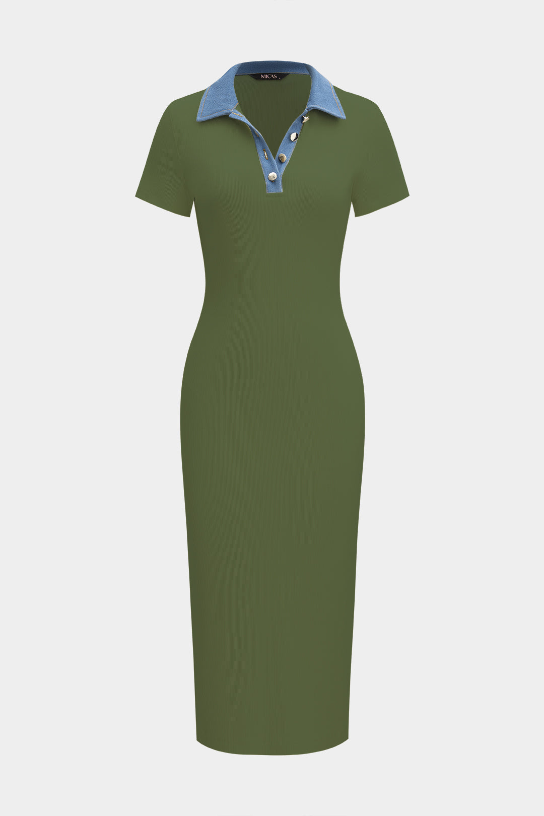 Natiné – Midi Sukienka Denim Patchwork