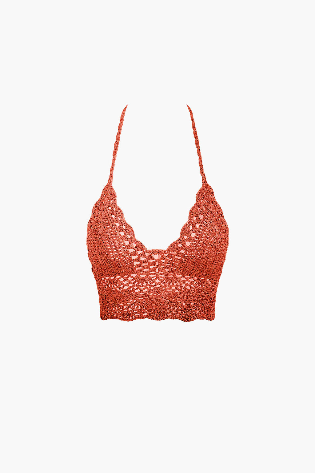 Natiné - Zestaw: Szydełkowy Top Halter i Mini Spódnica