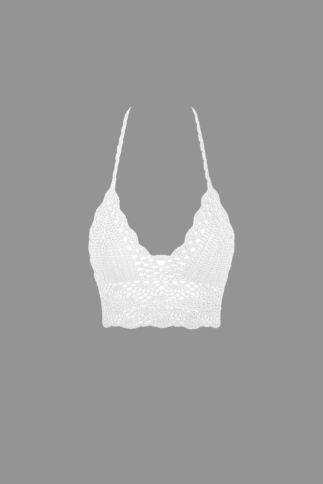 Natiné - Zestaw: Szydełkowy Top Halter i Mini Spódnica