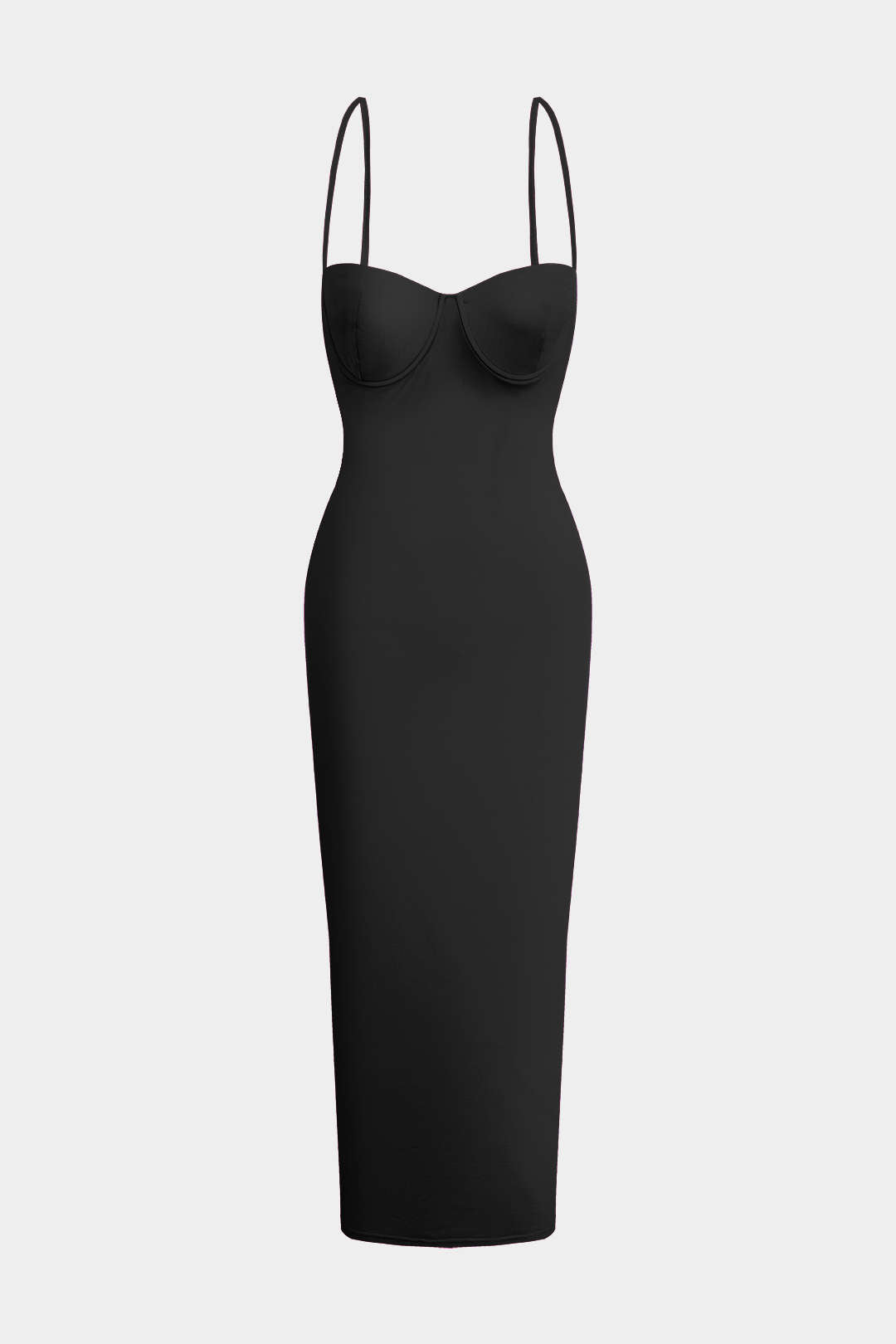 Natiné – Maxi Sukienka Slip Jednokolorowa