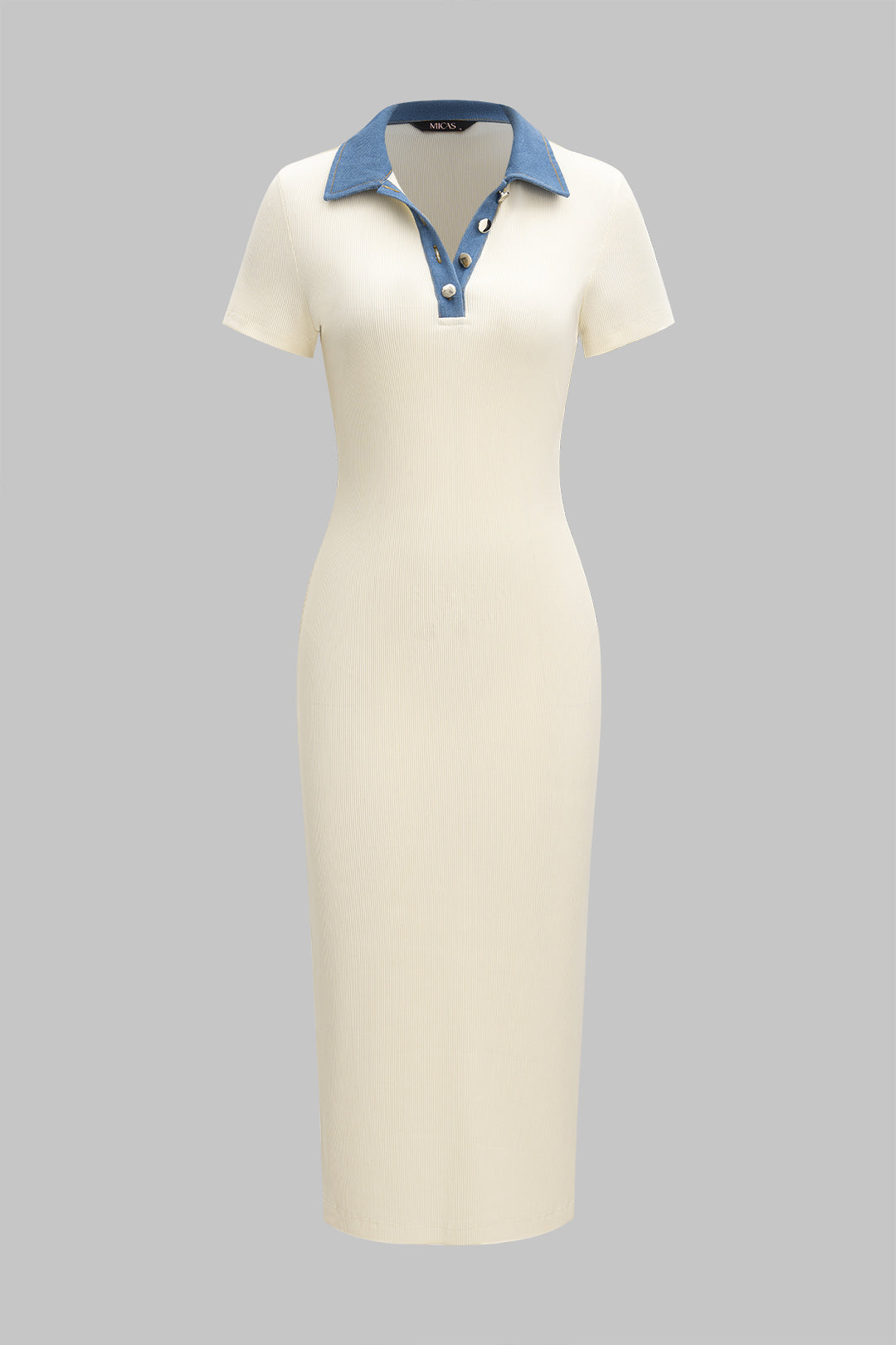 Natiné – Midi Sukienka Denim Patchwork