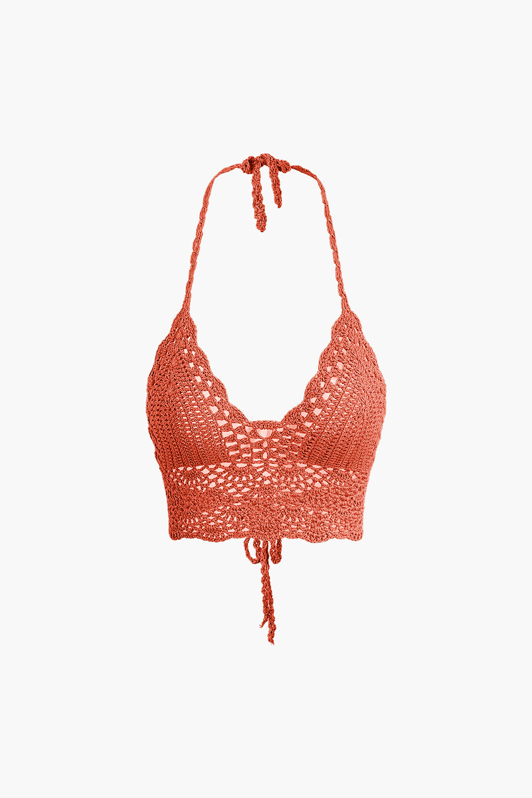 Natiné - Zestaw: Szydełkowy Top Halter i Mini Spódnica