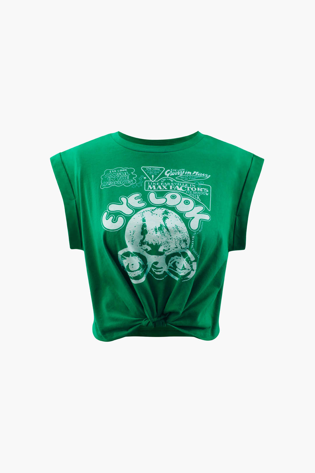 Natiné - T-shirt z Grafiką i  Węzłem