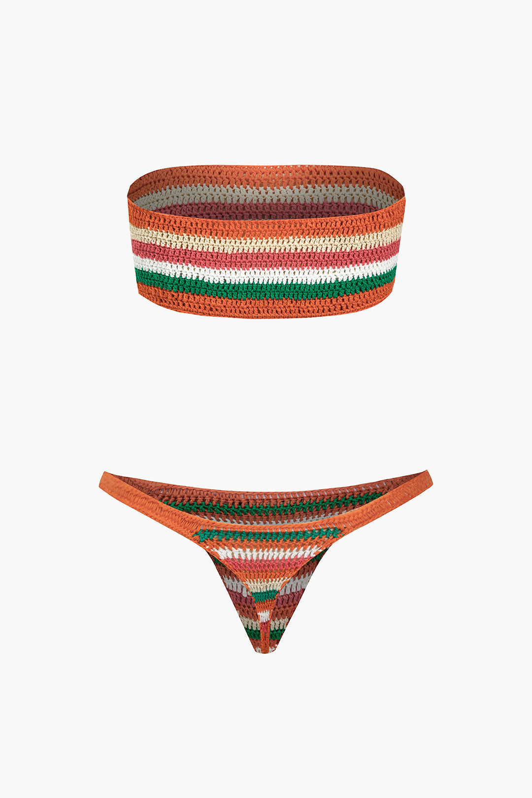 Bikini w kolorowe paski