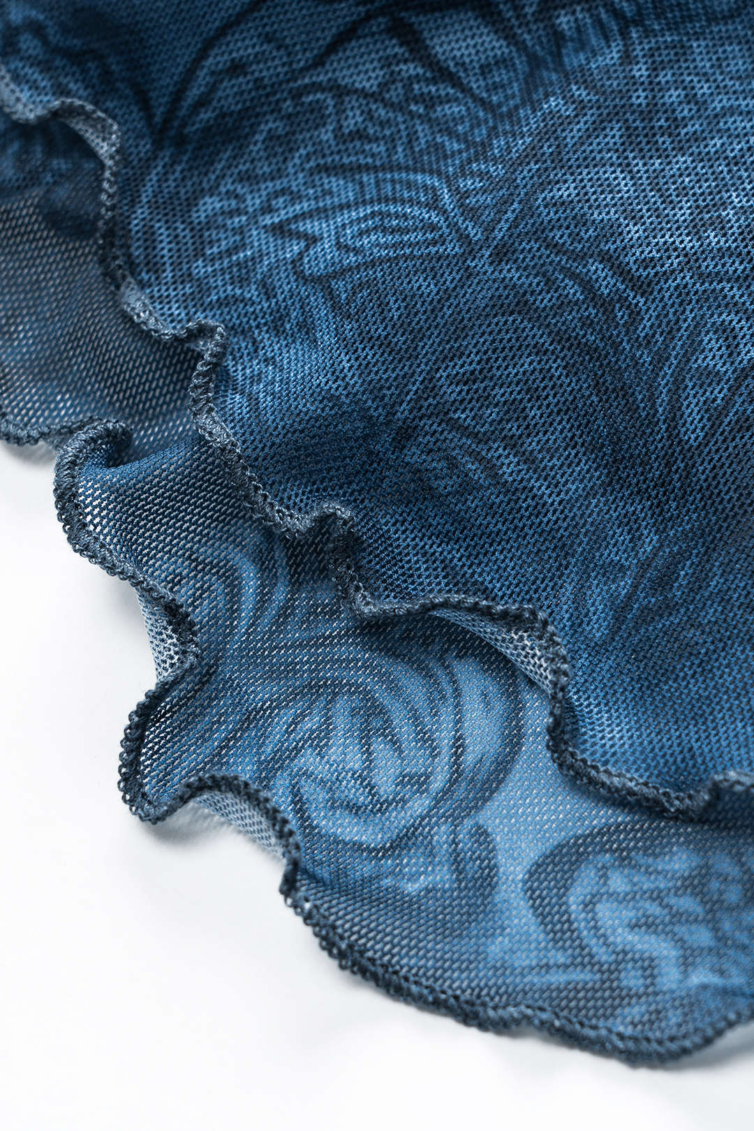 Natiné — Top z koralikami i marszczeniem w wzór tie-dye
