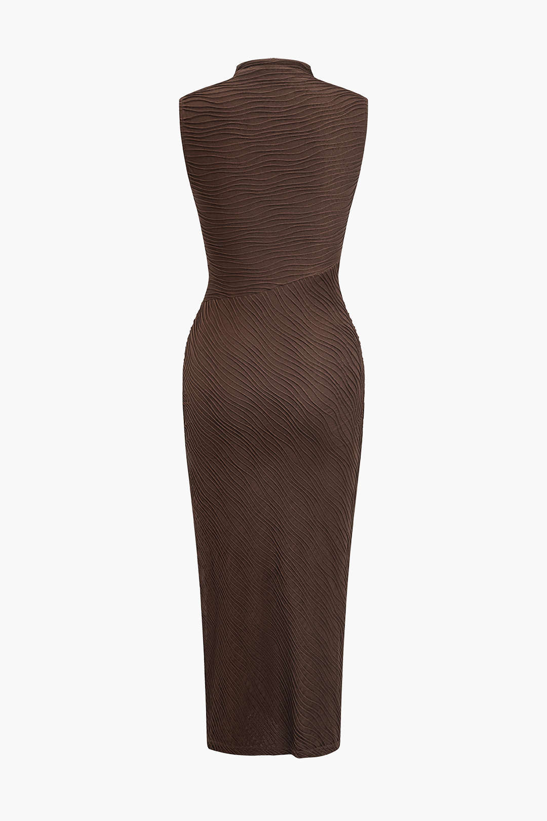Metallic Cutout Tank Top and Asymmetric Midi Dress