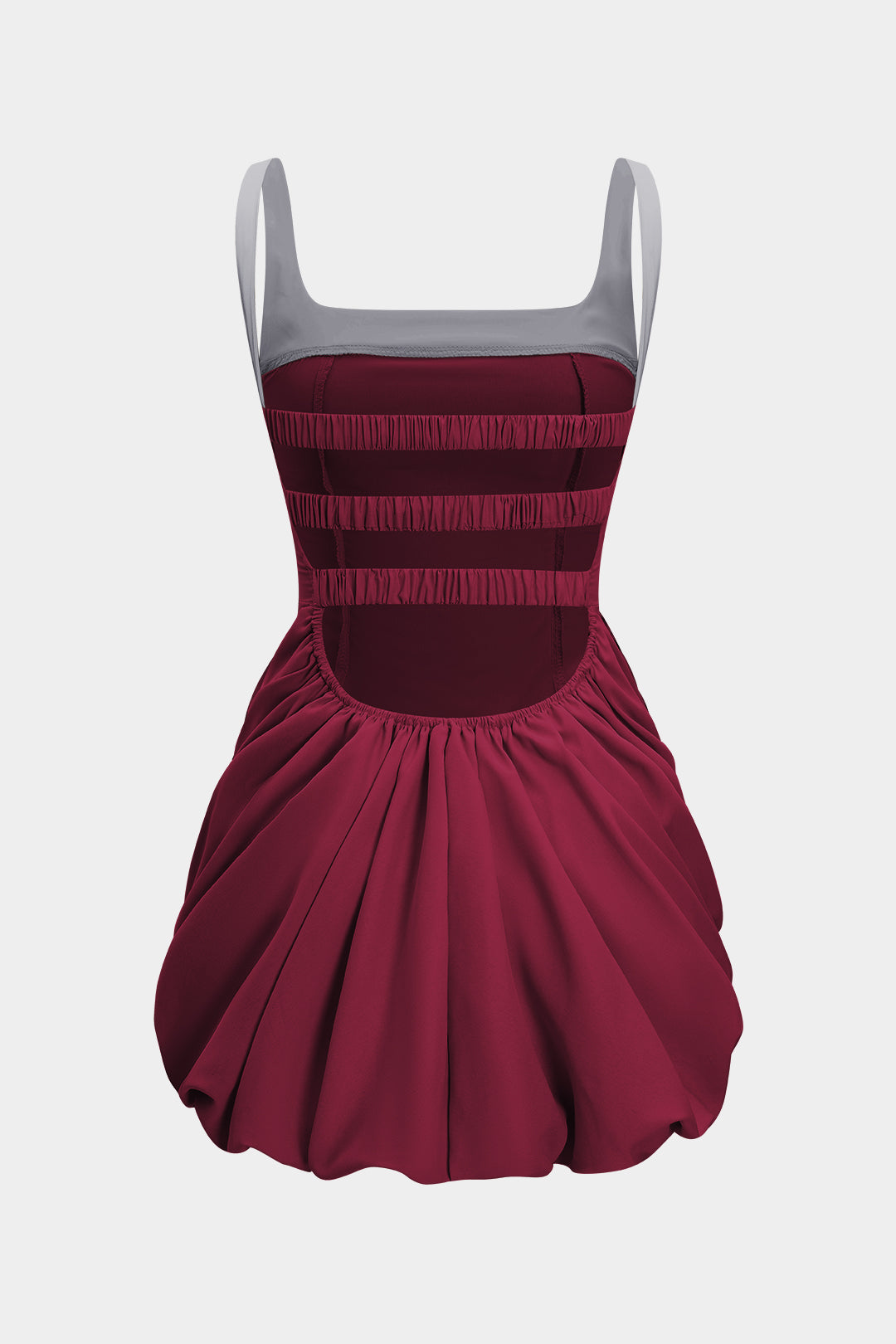 Natiné - Mini Sukienka na Ramiączkach w Stylu Patchworkowym
