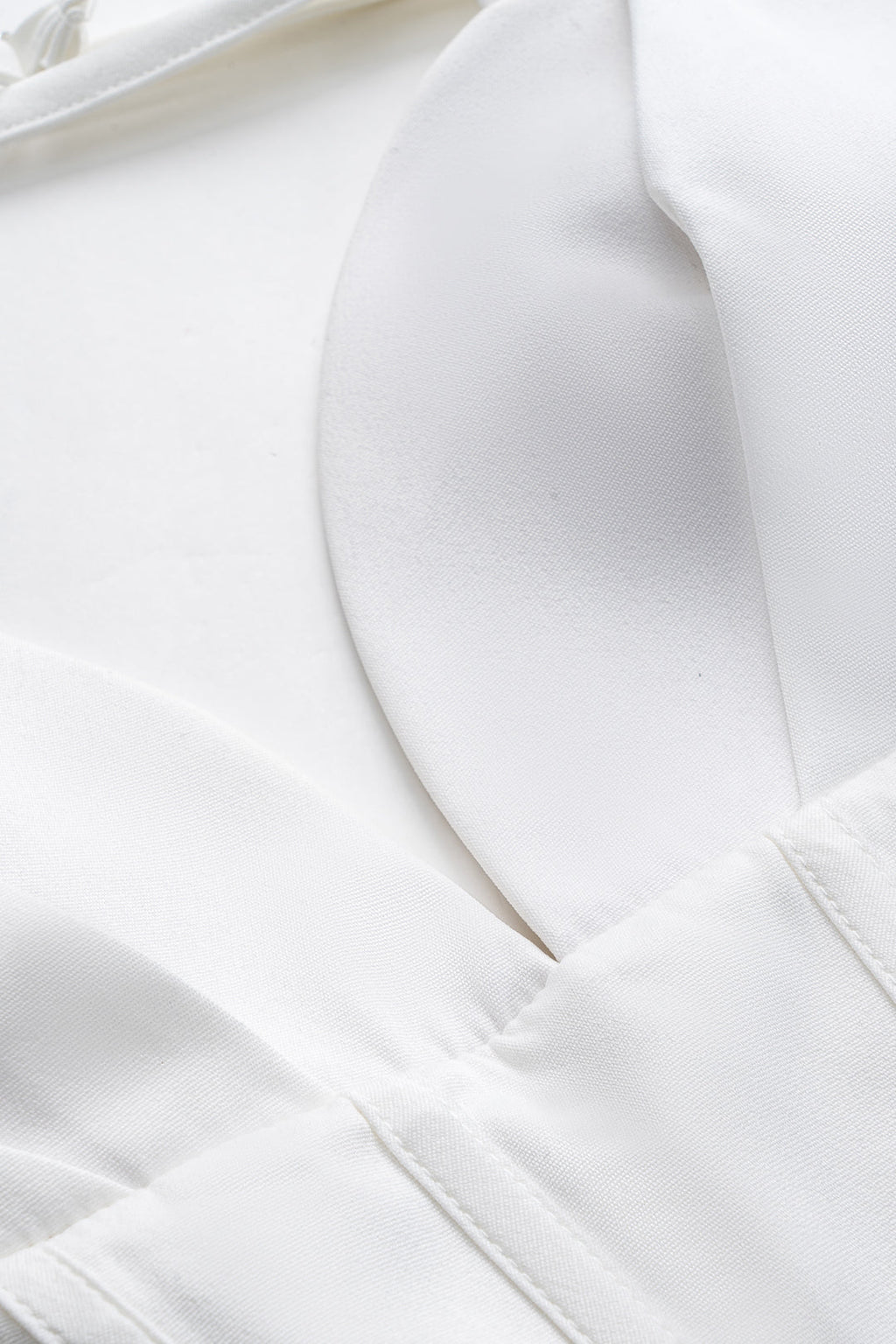 Maxikleid mit plissierter Brustpartie und Reißverschluss