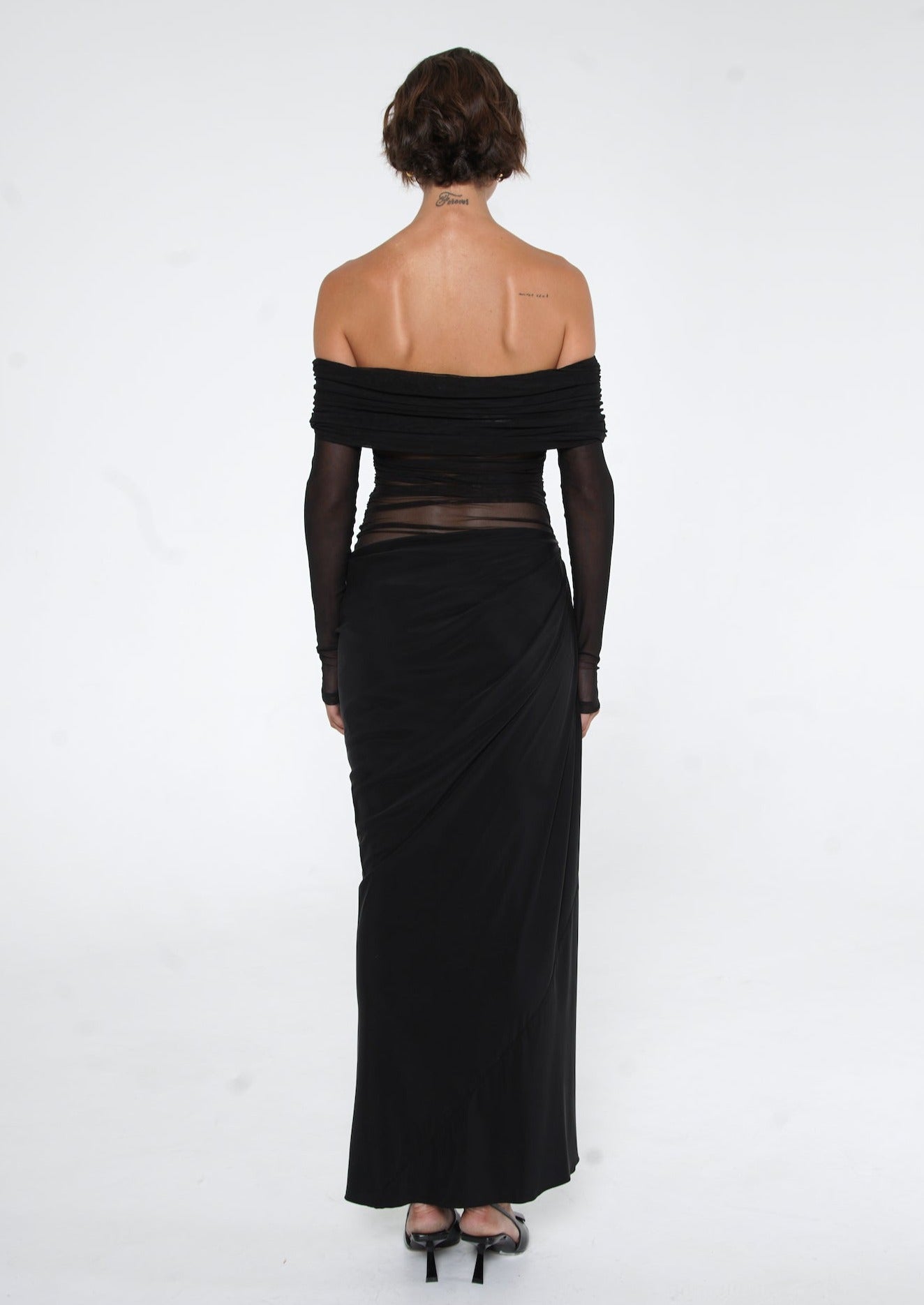 Lydia™ | Maxikleid mit drapiertem Rücken