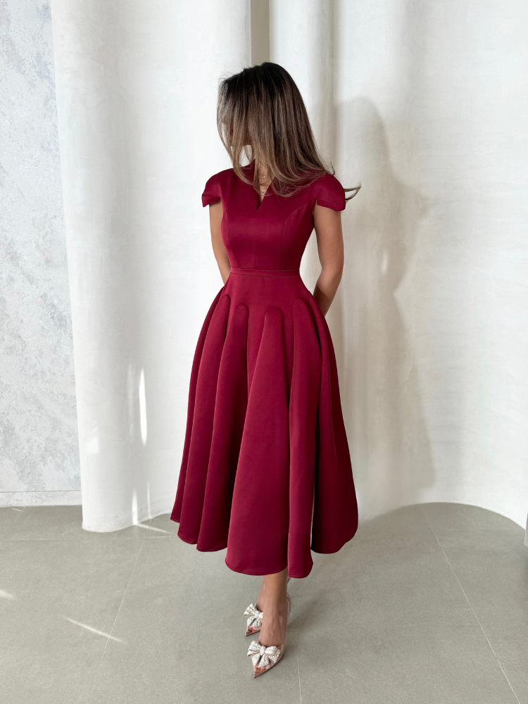 Elora™ | Midi Plissé Dress