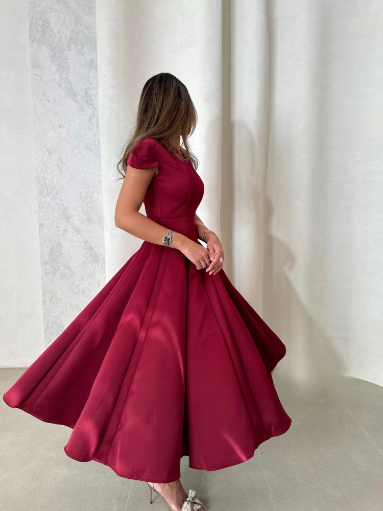 Elora™ | Midi Plissé Dress