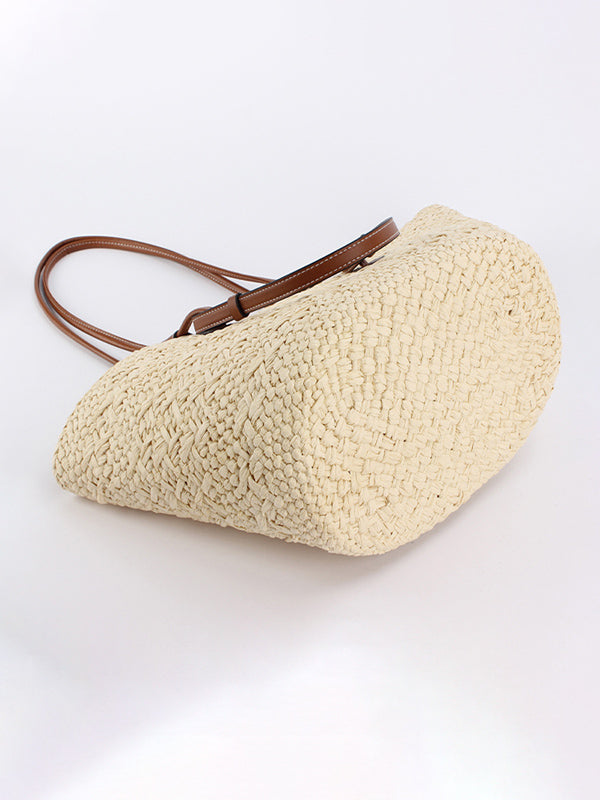 Trendy Casual Straw Tote Bag