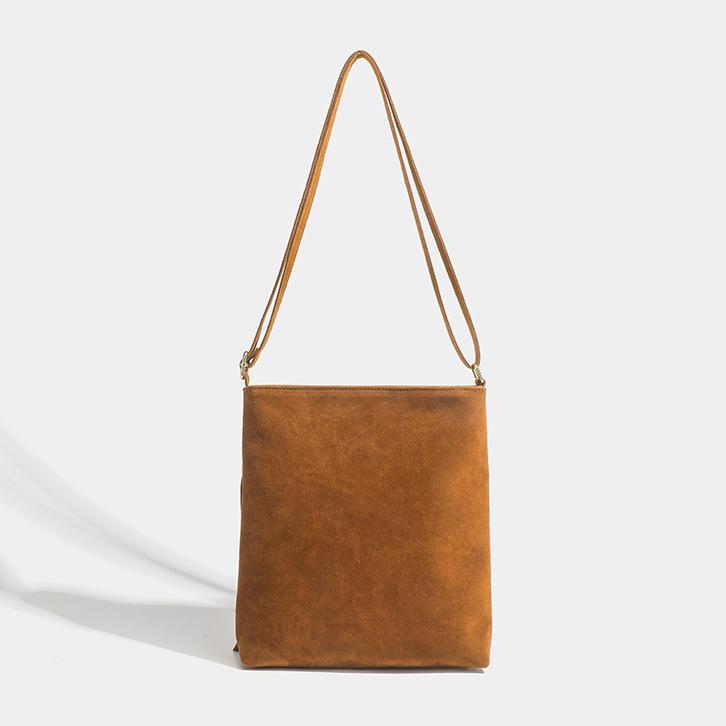Brązowa Torebka Crossbody z Frędzlami w Stylu Western