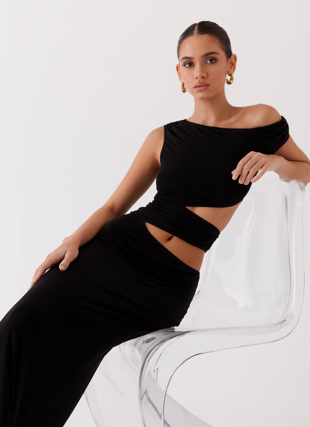 Marlie™ | Maxi Sukienka z Falbanami