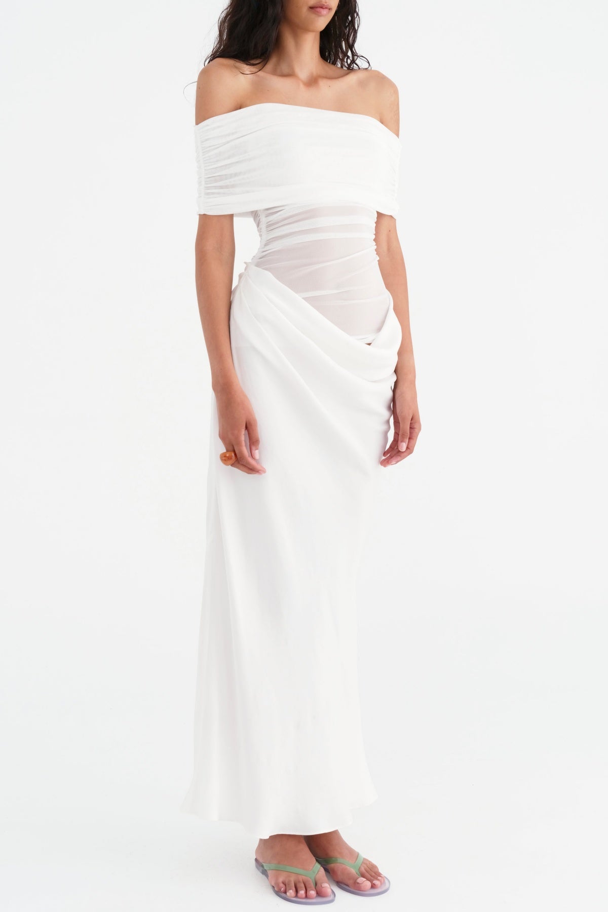 Lydia™ | Maxikleid mit drapiertem Rücken
