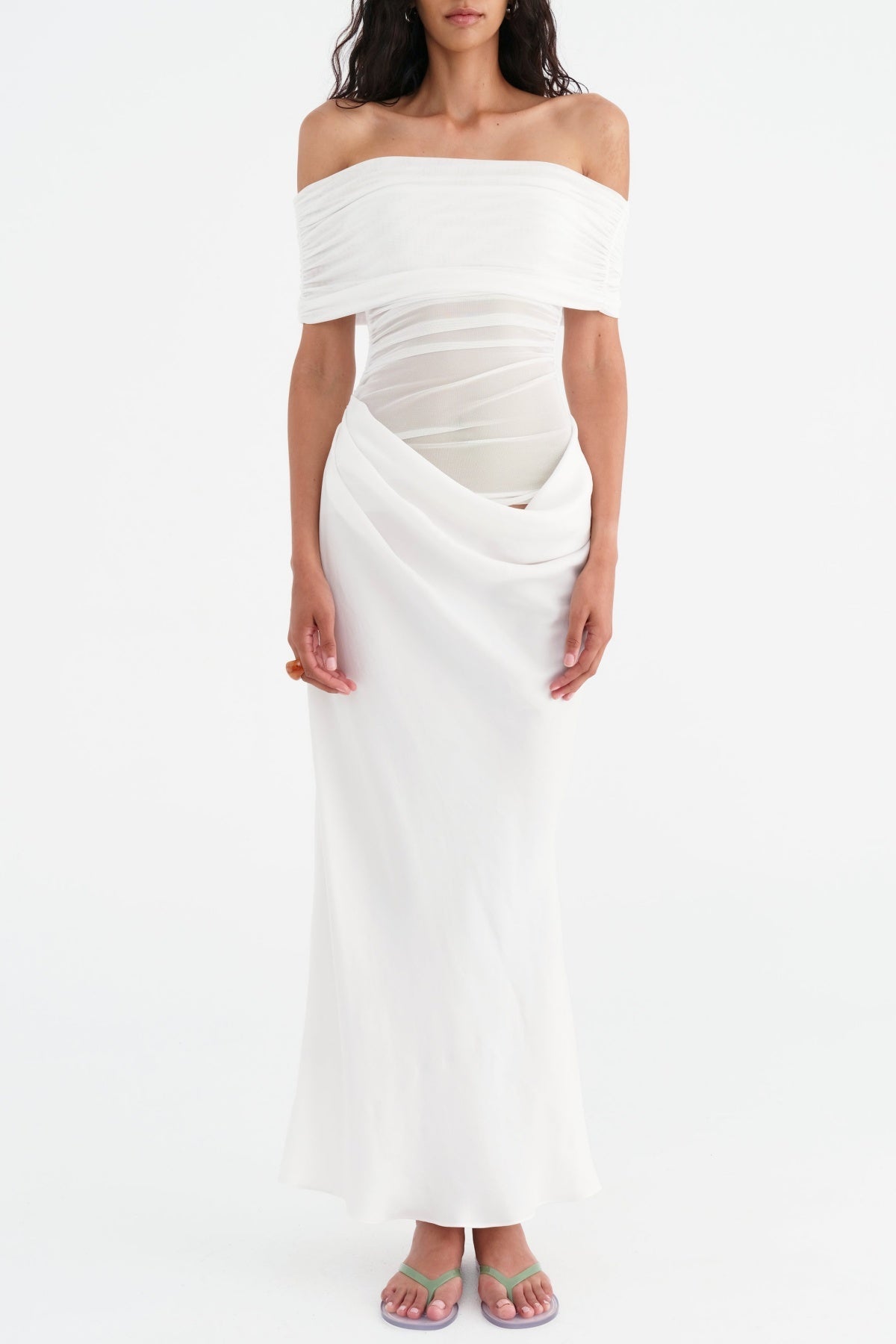 Lydia™ | Maxikleid mit drapiertem Rücken