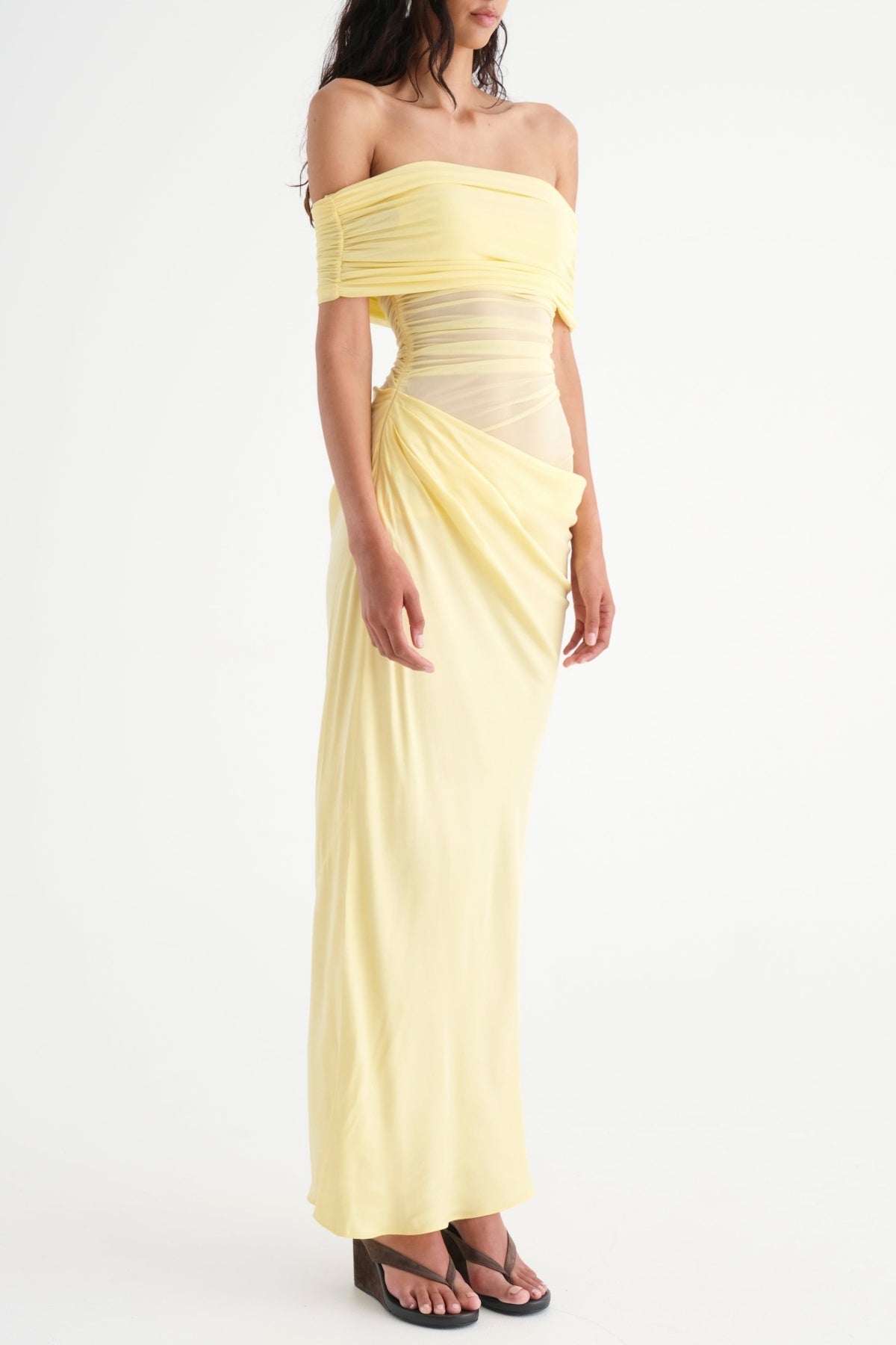 Lydia™ | Maxikleid mit drapiertem Rücken