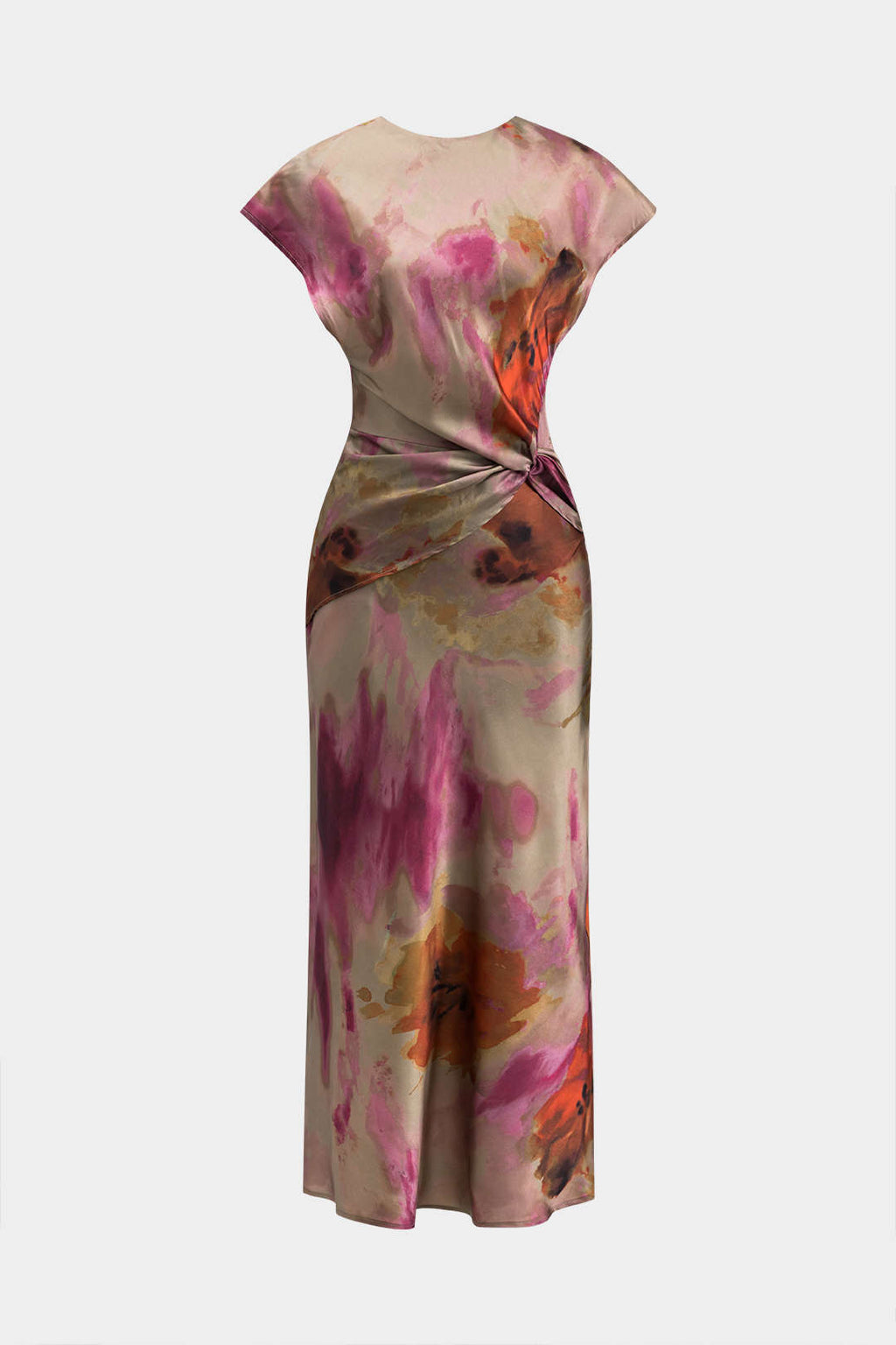 Natiné – Sukienka Midi z Wycięciami i Tie Dye