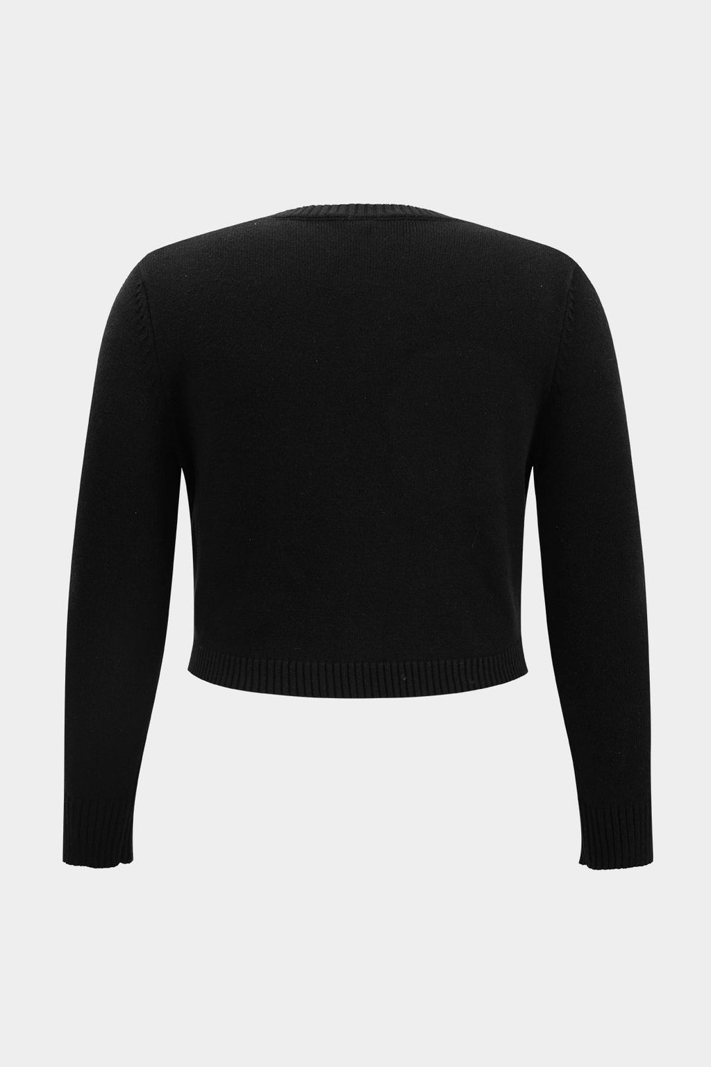 Natiné – Dzianinowy top z zamkami i spodnie z wysokim stanem (Plus Size)
