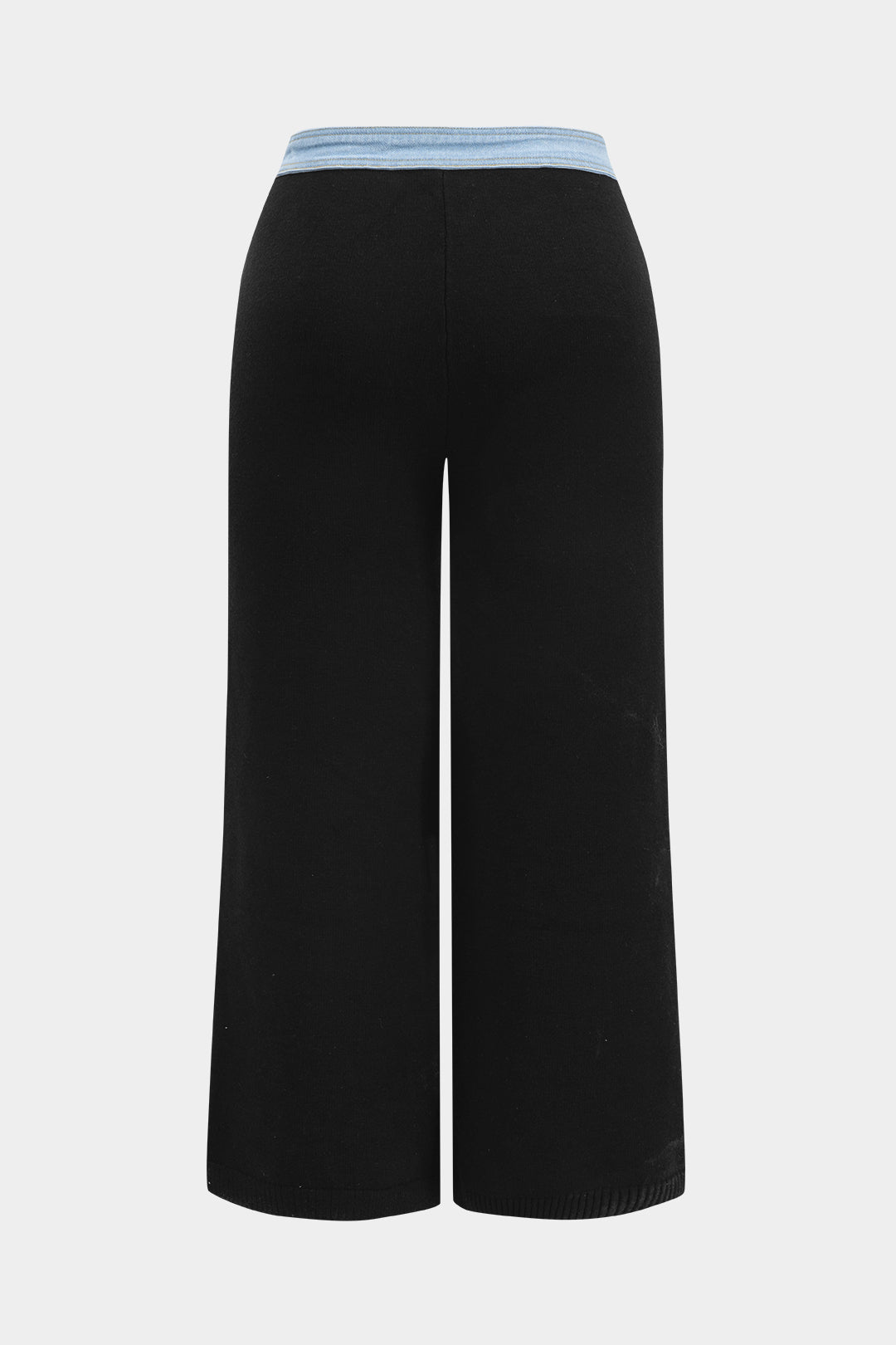 Natiné – Dzianinowy top z zamkami i spodnie z wysokim stanem (Plus Size)