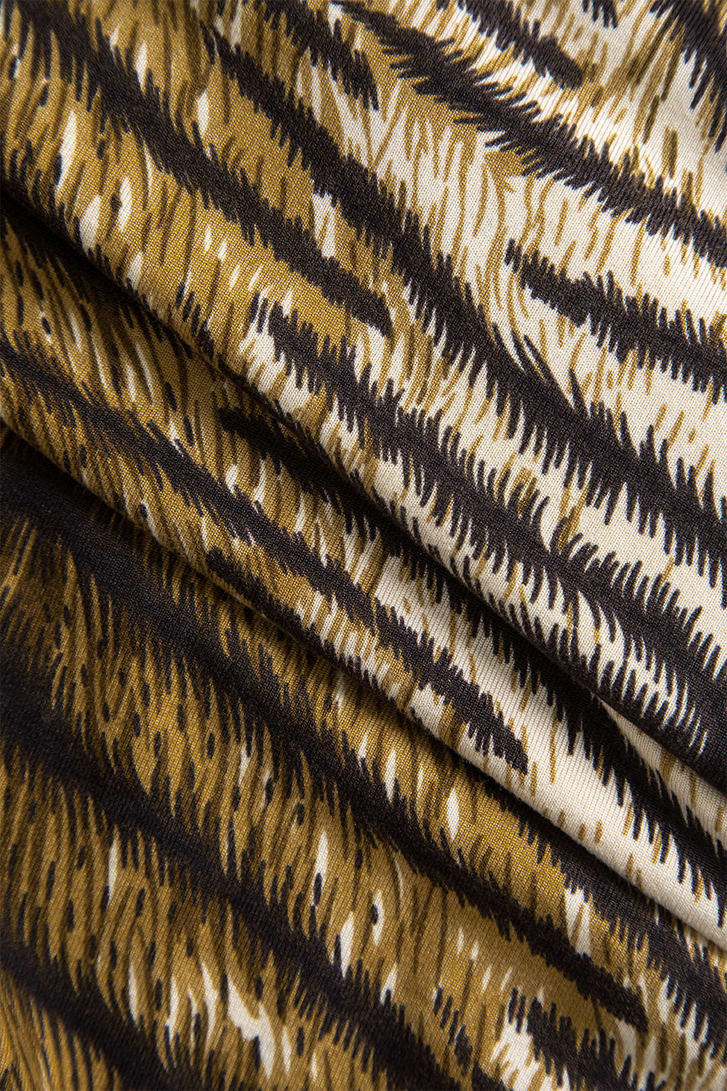 Langärmliges Midikleid mit Leopardenmuster