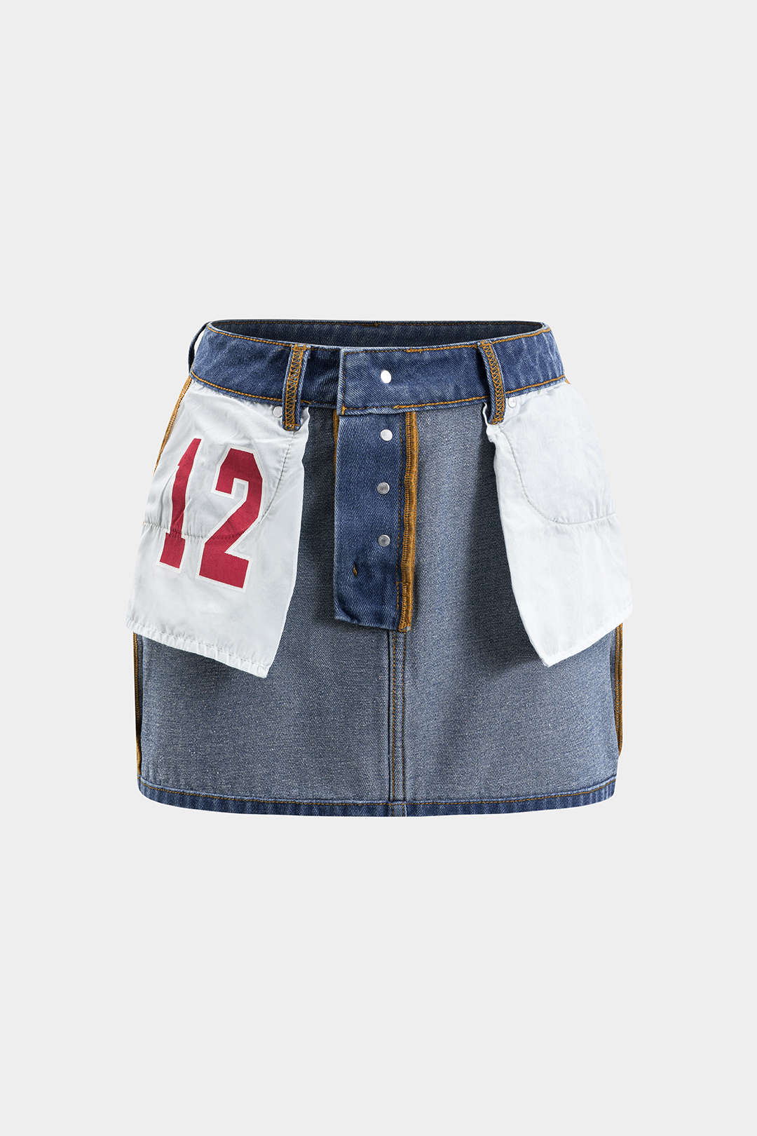 Natiné - Odwracalna Mini Spódnica Jeansowa