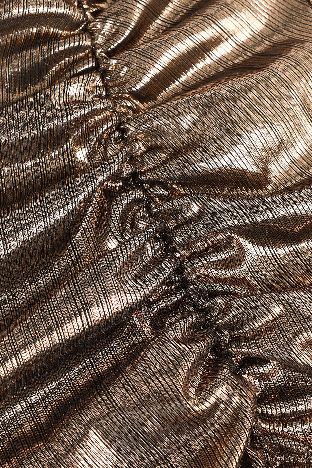 Metallic Midi Dress with Slit