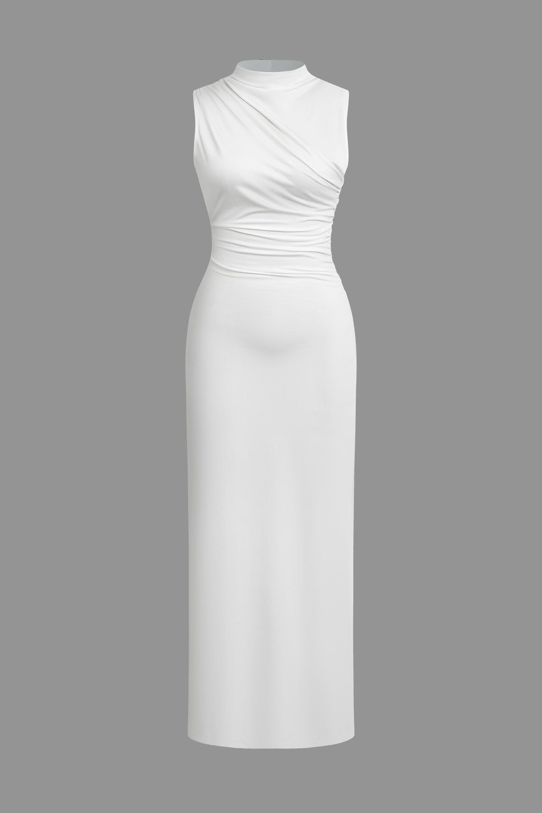 Maxikleid mit Rüscheneffekt