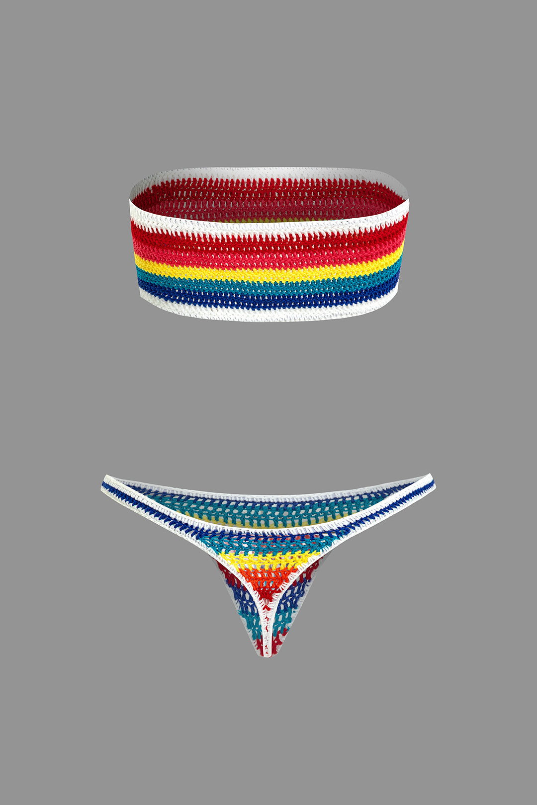 Bikini w kolorowe paski