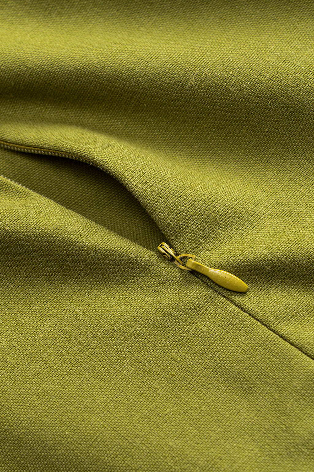Sleeveless Mini Dress with Ruched Tie-Up Detail in Linen