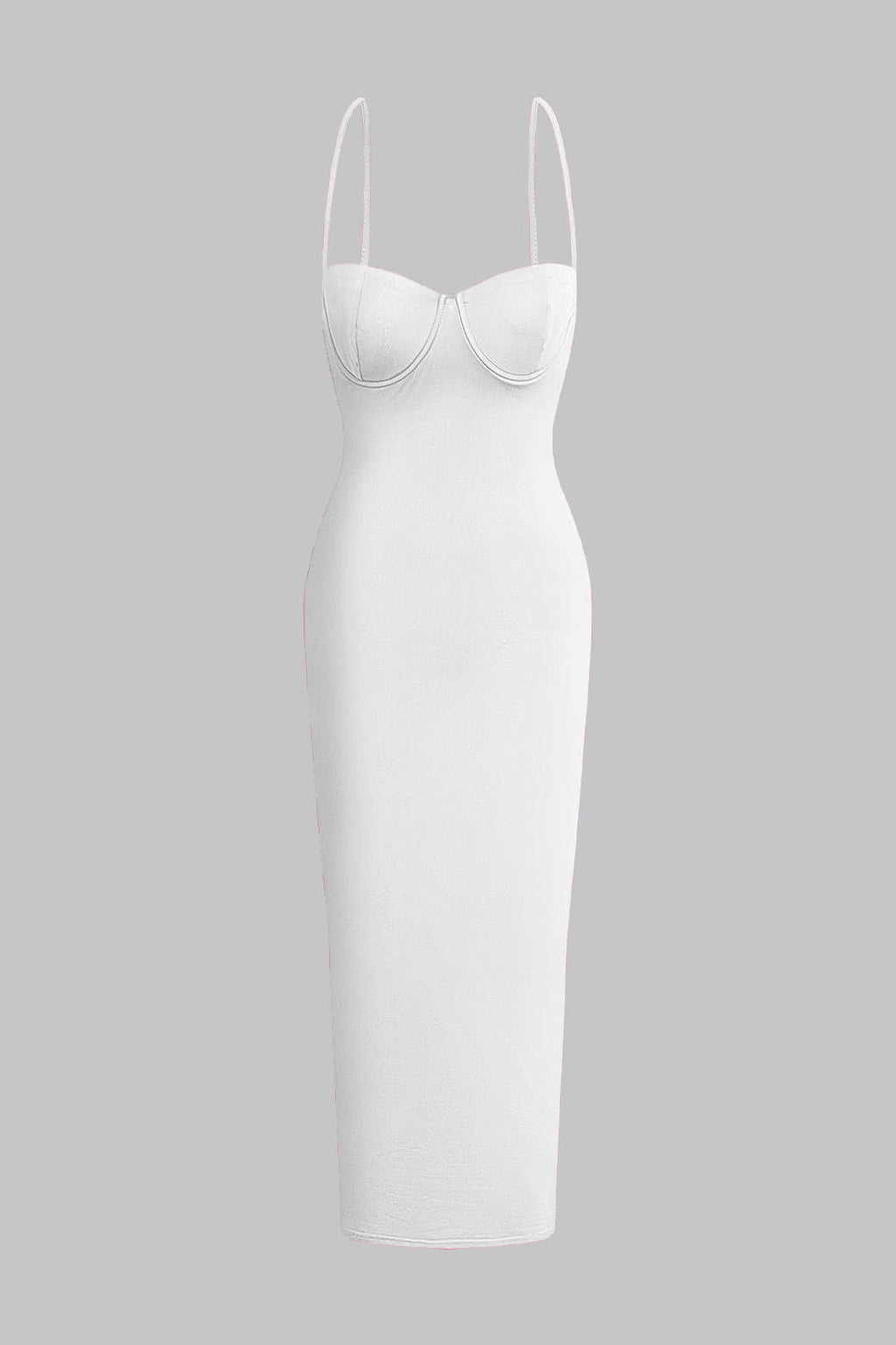Natiné – Maxi Sukienka Slip Jednokolorowa