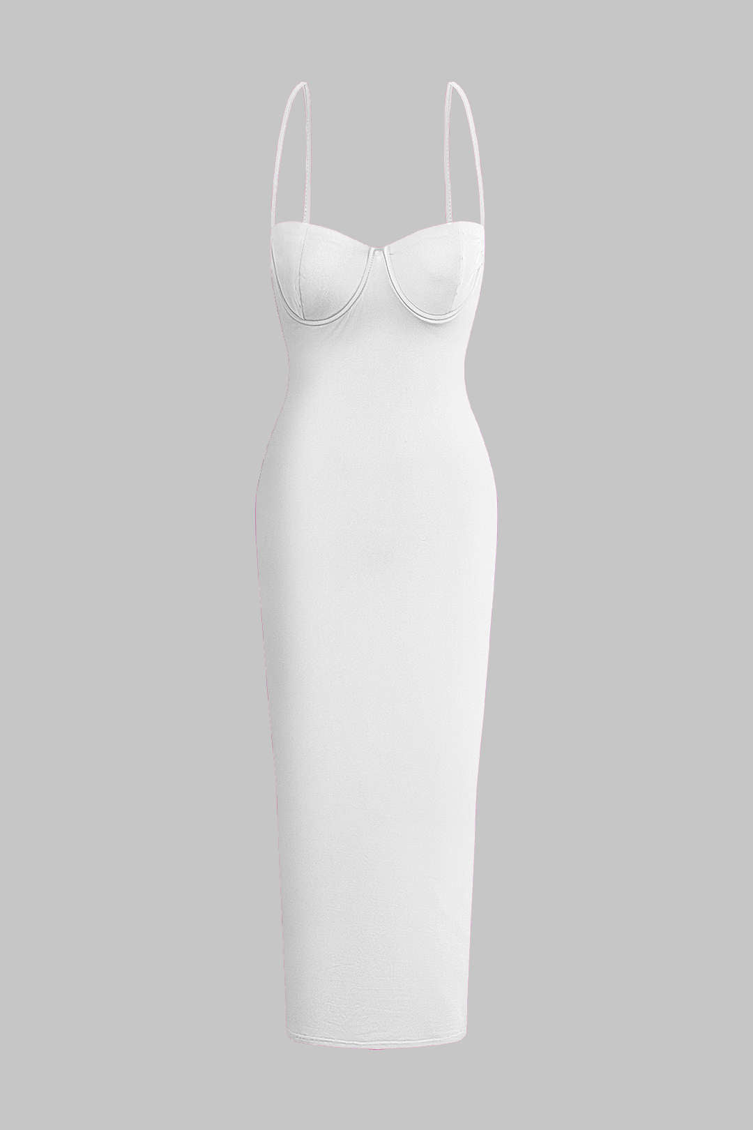 Natiné – Maxi Sukienka Slip Jednokolorowa