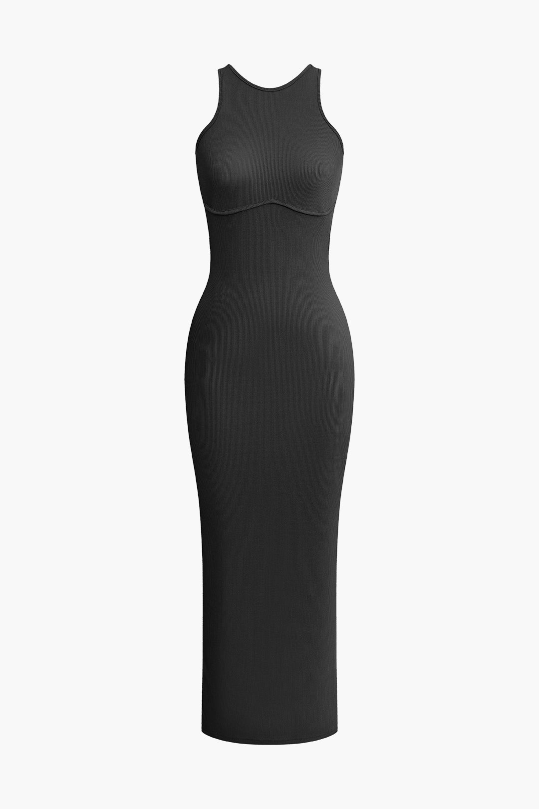 Natiné – Midi Sukienka z Odkrytymi Plecami i Rozcięciem