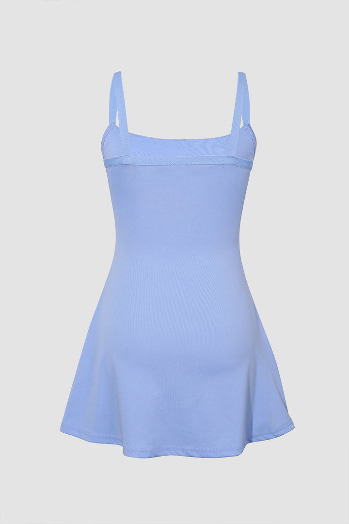 Natiné - Mini Sukienka z Wycięciem w Kolorowe Bloki