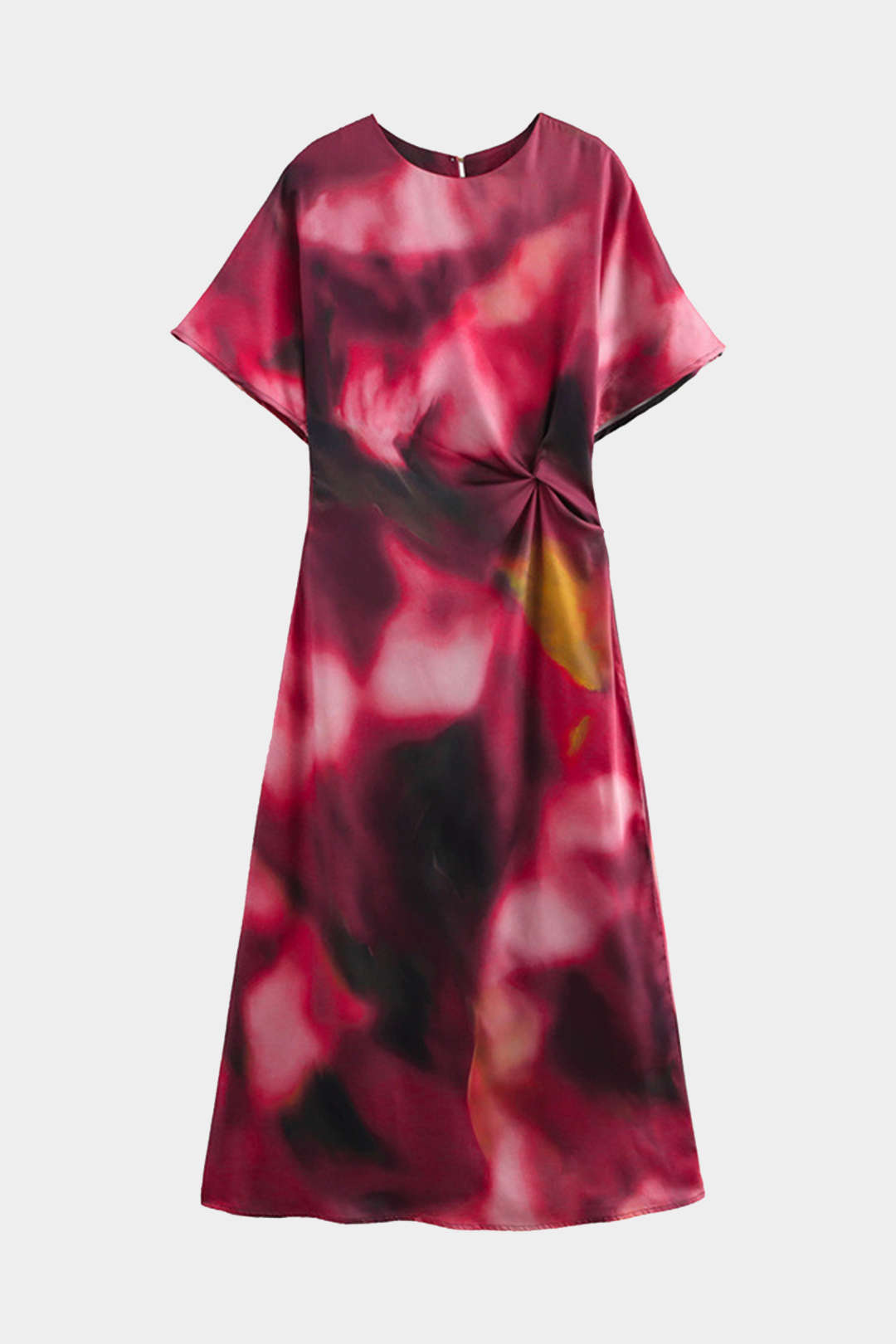 Natiné – Sukienka Midi z Wycięciami i Tie Dye