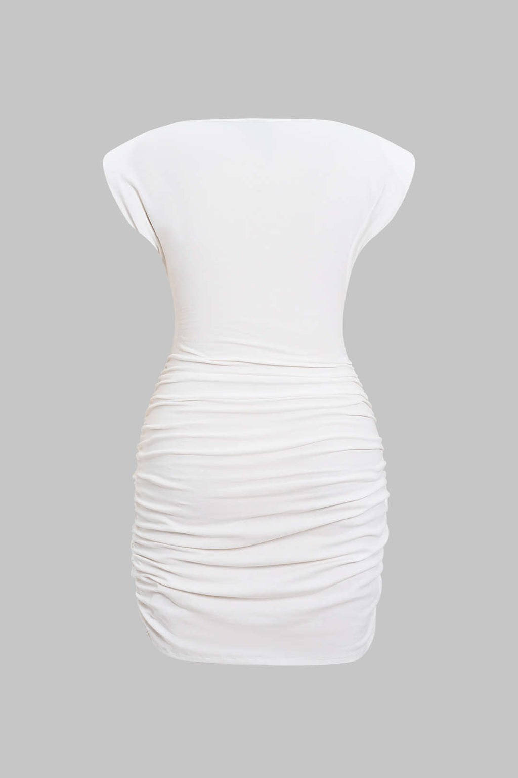 Minikleid mit Schleife und Rüschen