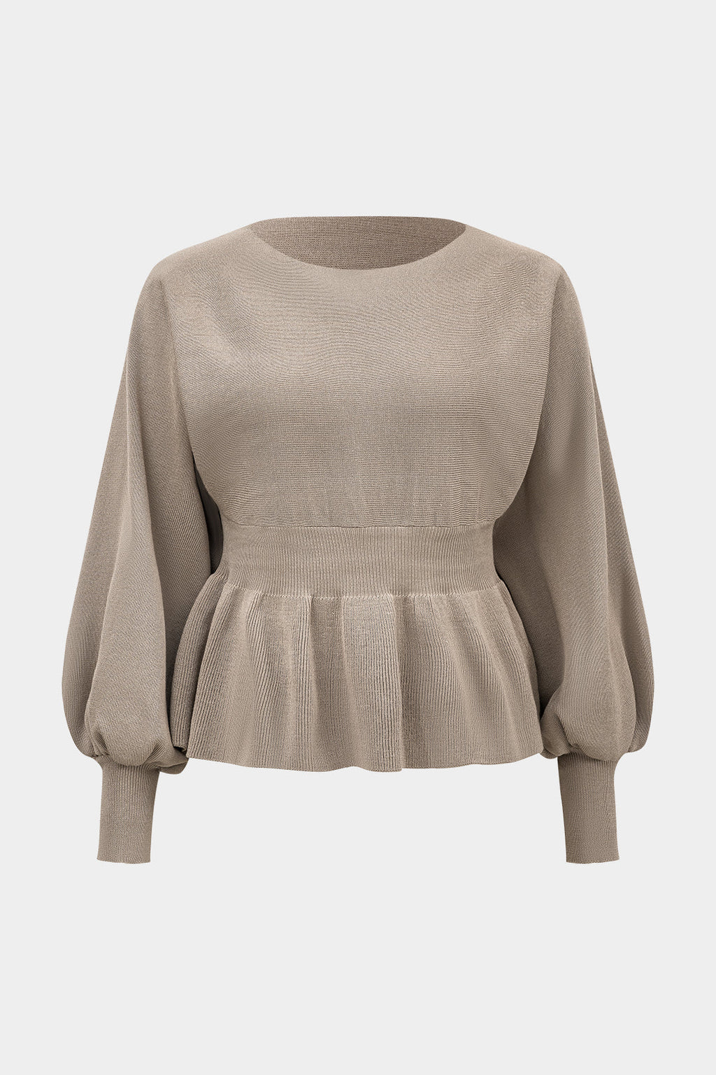 Natiné – Plus Size Zestaw: Bluzka i Spódnica z Wysokim Stanem