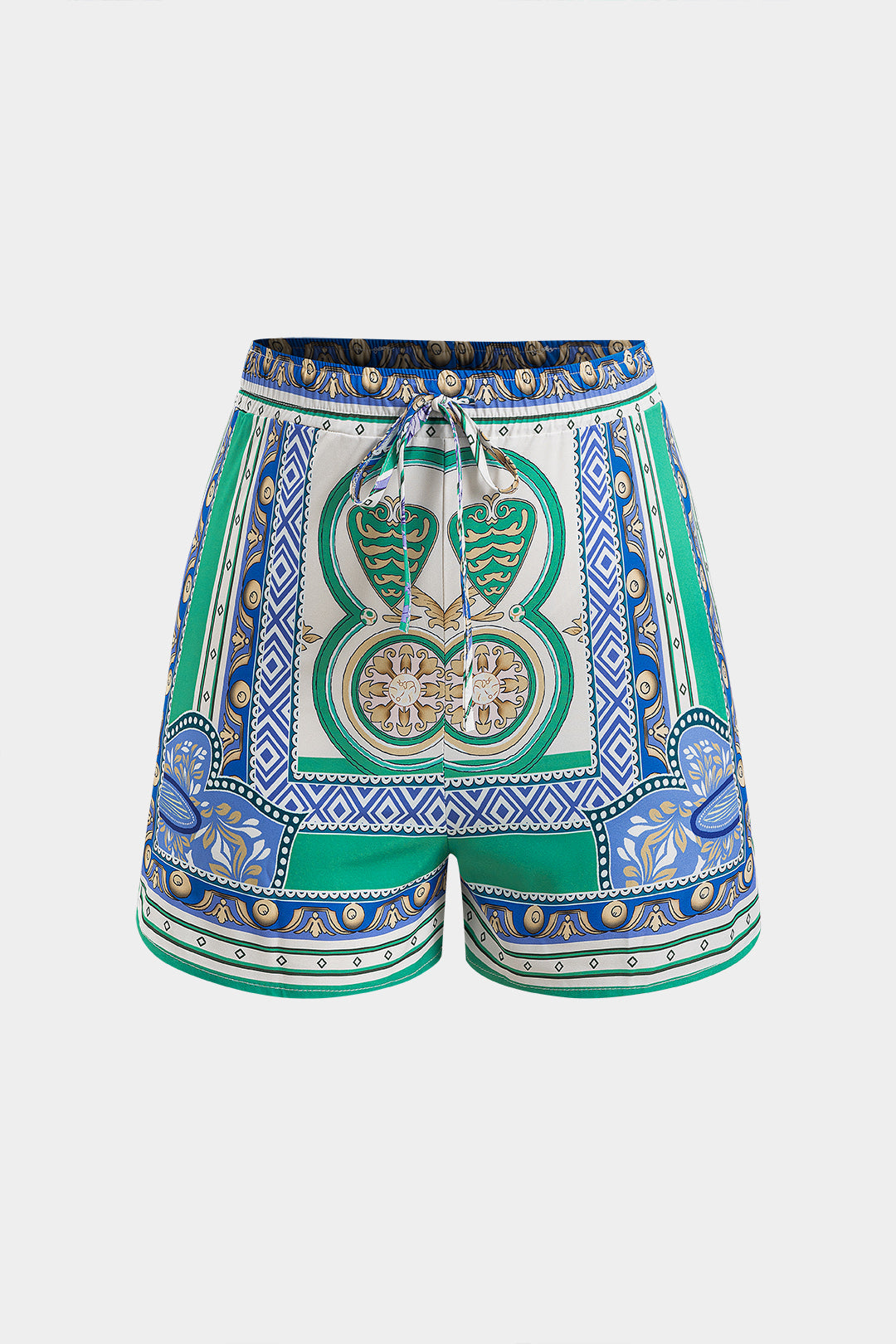 Natiné - Zestaw boho: koszule z wiązaniem i szorty