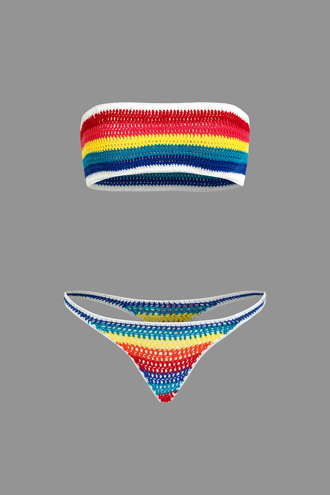 Bikini w kolorowe paski