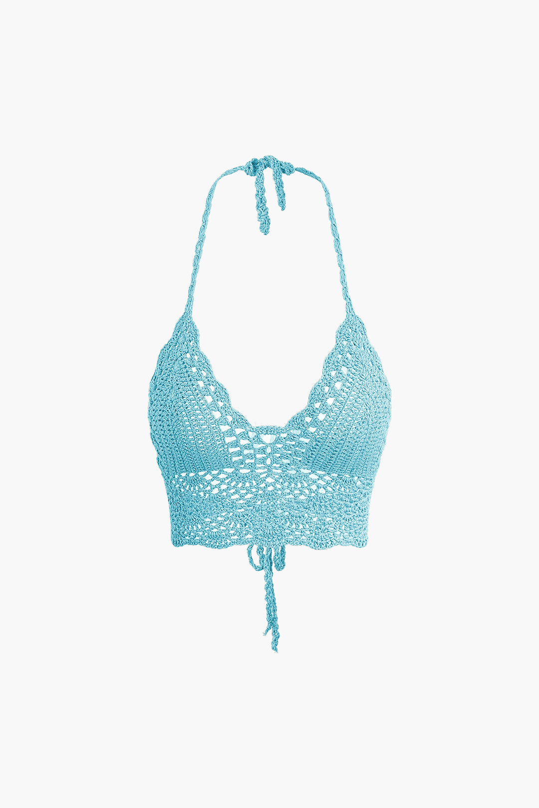 Natiné - Zestaw: Szydełkowy Top Halter i Mini Spódnica