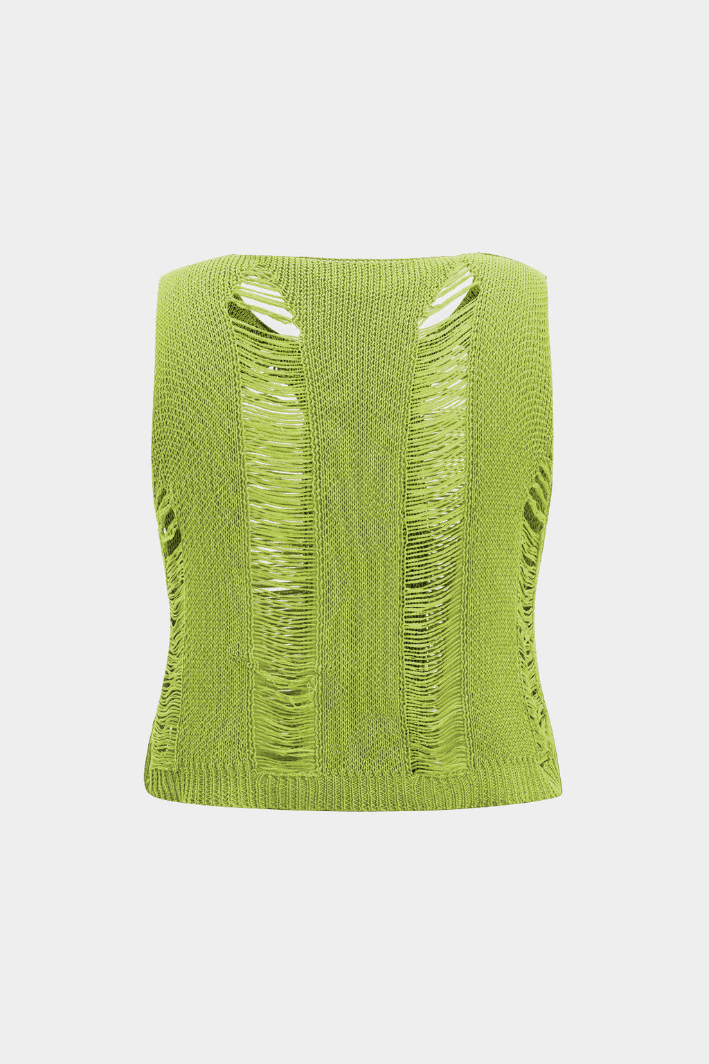 Natiné – Plus Size Tank Top z Efektem Przetarć