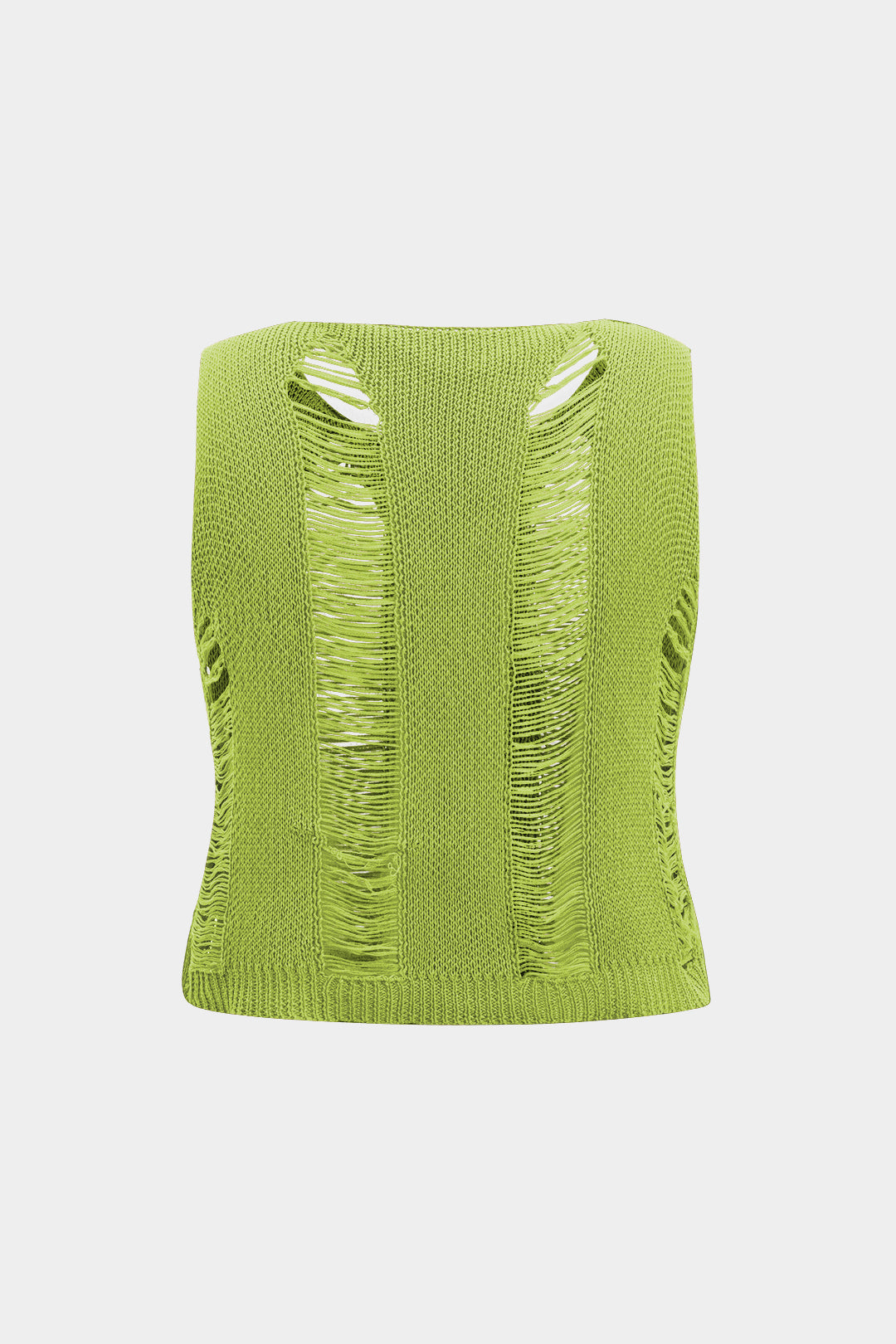 Natiné – Plus Size Tank Top z Efektem Przetarć