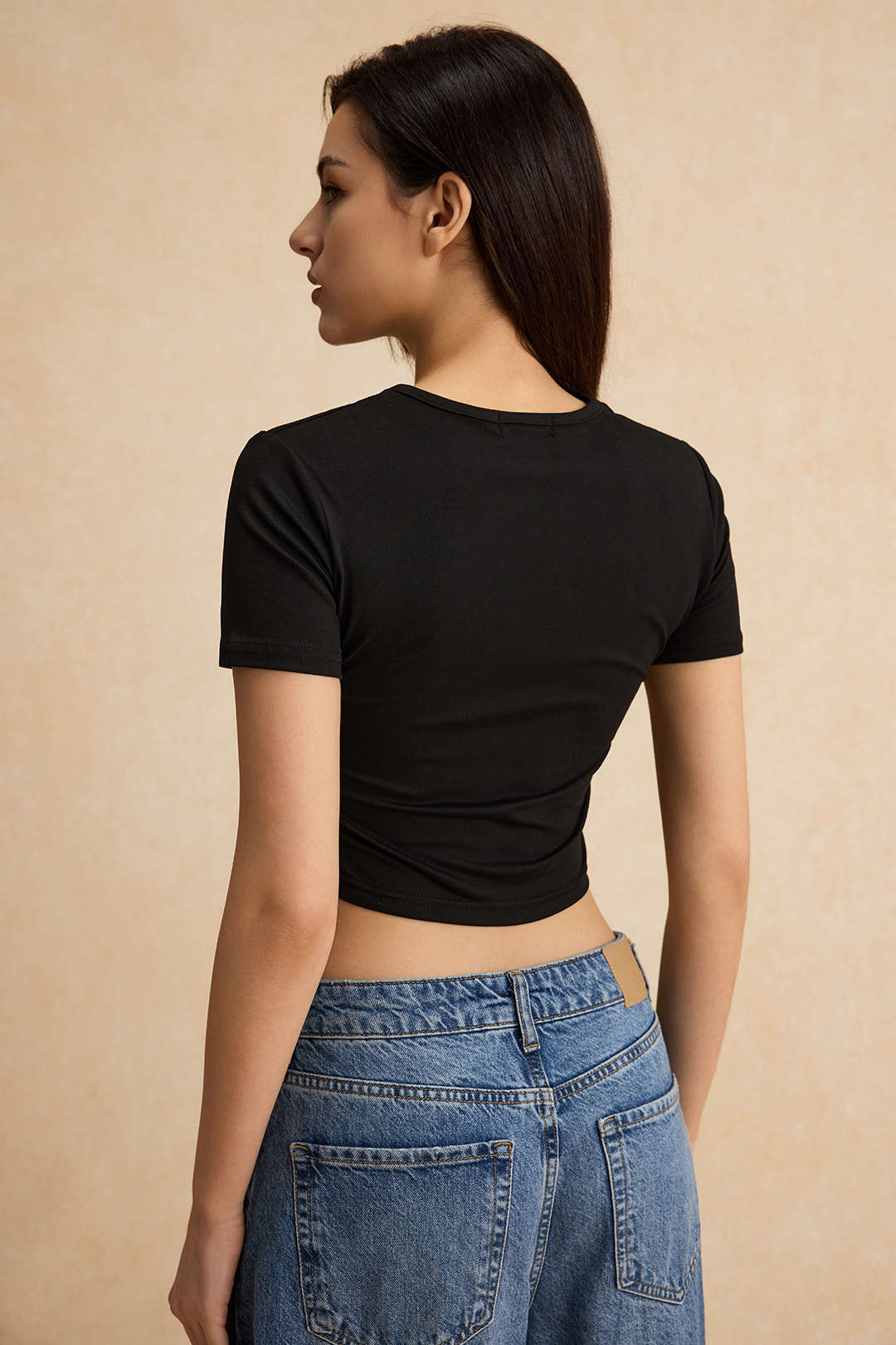 Natiné - T-shirt z krótkim rękawem z nadrukiem denimowym
