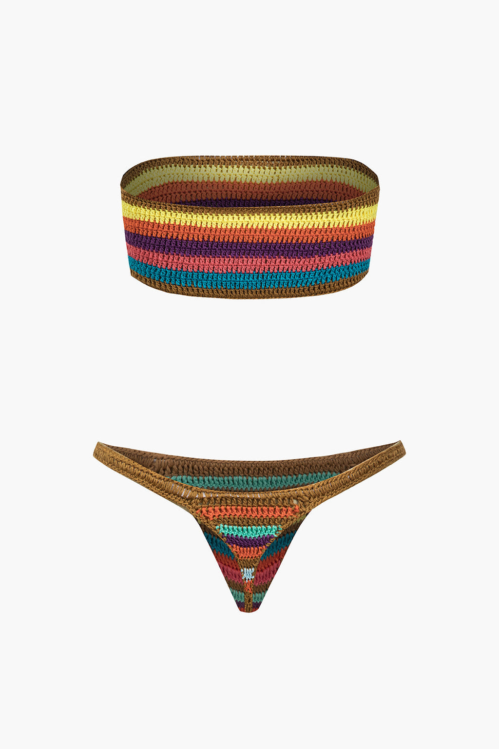 Bikini w kolorowe paski