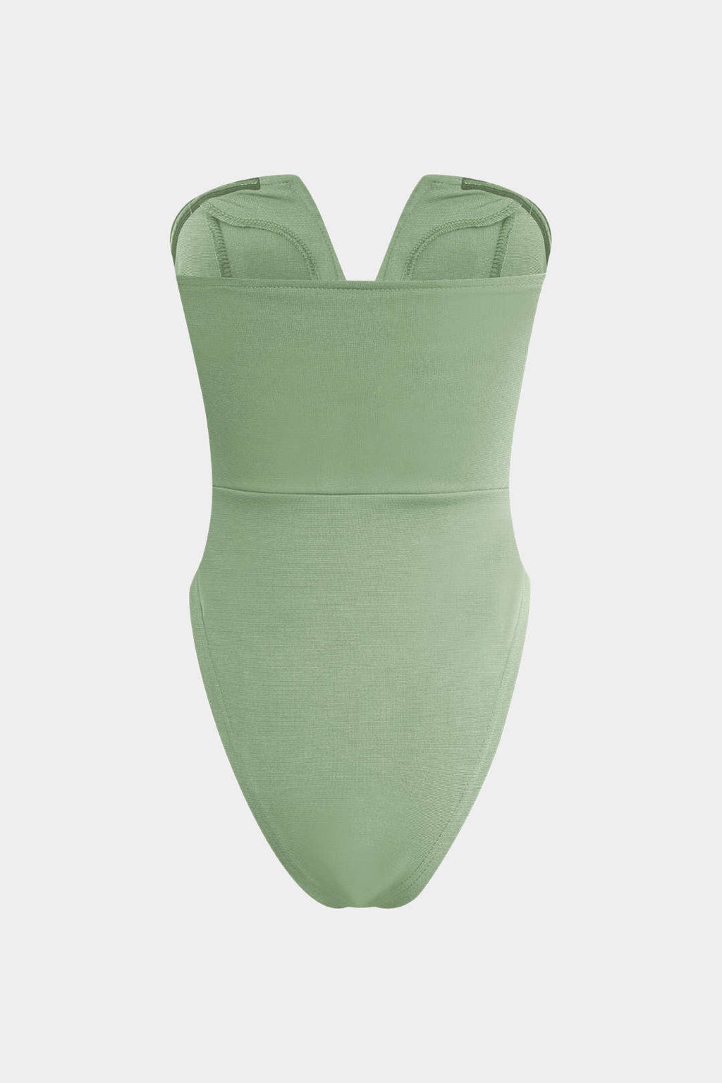 Natiné - Basicowe Body Bez Ramiączek z Dekoltem V